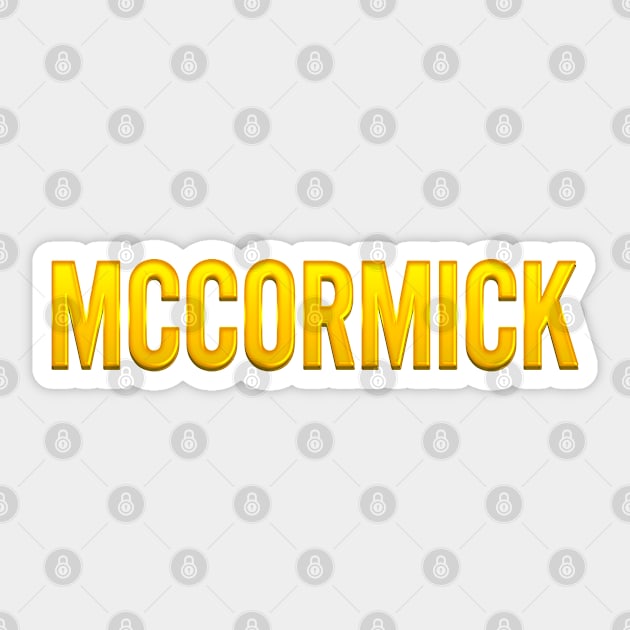 McCormick Family Name Sticker by xesed